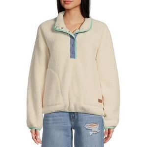 New Roxy Long Sleeve Kipsie Plush Sherpa Jacket